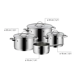 WMF Aparto Topf-Vorteils-Set*, 4-teilig| Topfsets