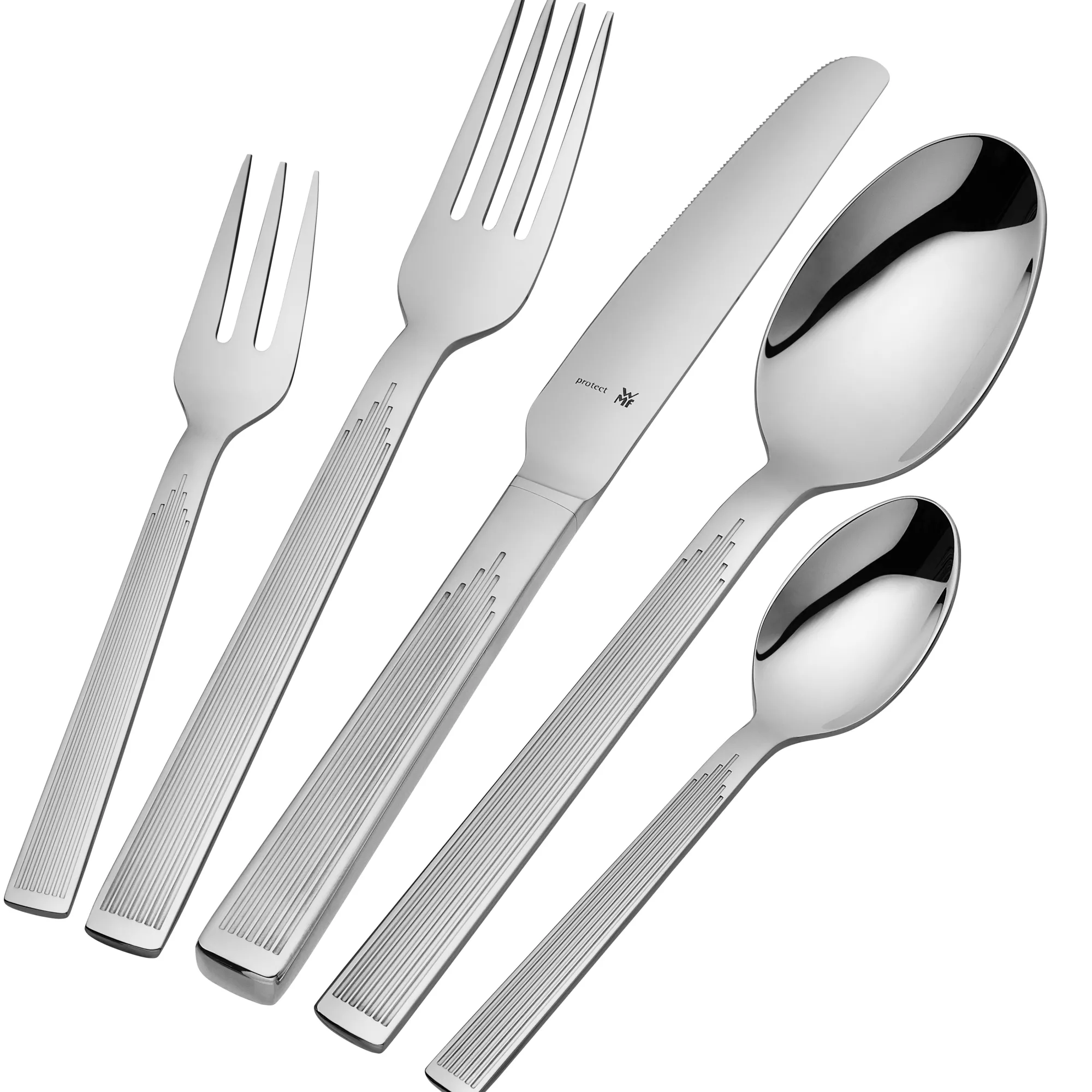 WMF Art Deco Besteck-Set, 66-teilig, Cromargan protect®| Besteck-Sets