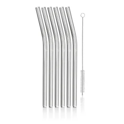 WMF Baric Trinkhalme aus Glas, 22 cm, 6 Stück| Barzubehör