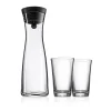 WMF Basic Set Wasserkaraffe mit 2 Gläsern| Wassergläser|Karaffen & Dekanter