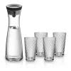 WMF Basic Set Wasserkaraffe mit 4 Gläsern| Wassergläser|Karaffen & Dekanter