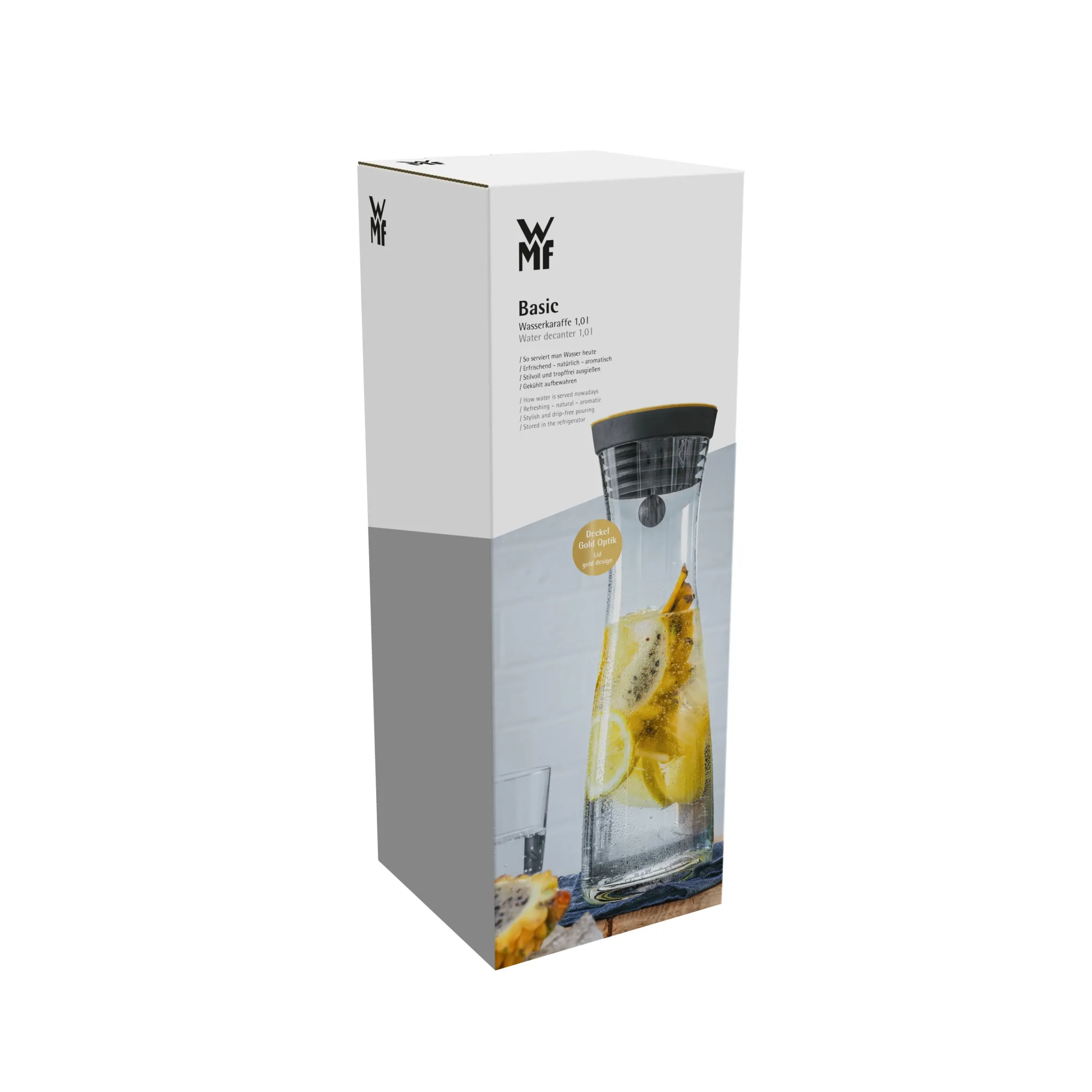 WMF Basic Wasserkaraffe, 1 l, Gold| Karaffen & Dekanter
