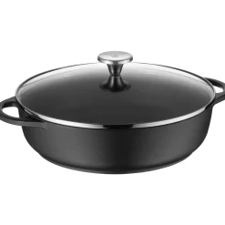 WMF Bauernpfanne mit Glasdeckel, 28 cm| Pfannen Mit Deckel|Induktionspfannen