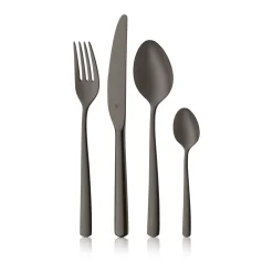 WMF Boston Besteck-Set, Dark Passion, 24-teilig, Cromargan®| Besteck-Sets