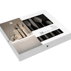 WMF Boston Besteck-Set, Dark Passion, 24-teilig, Cromargan®| Besteck-Sets