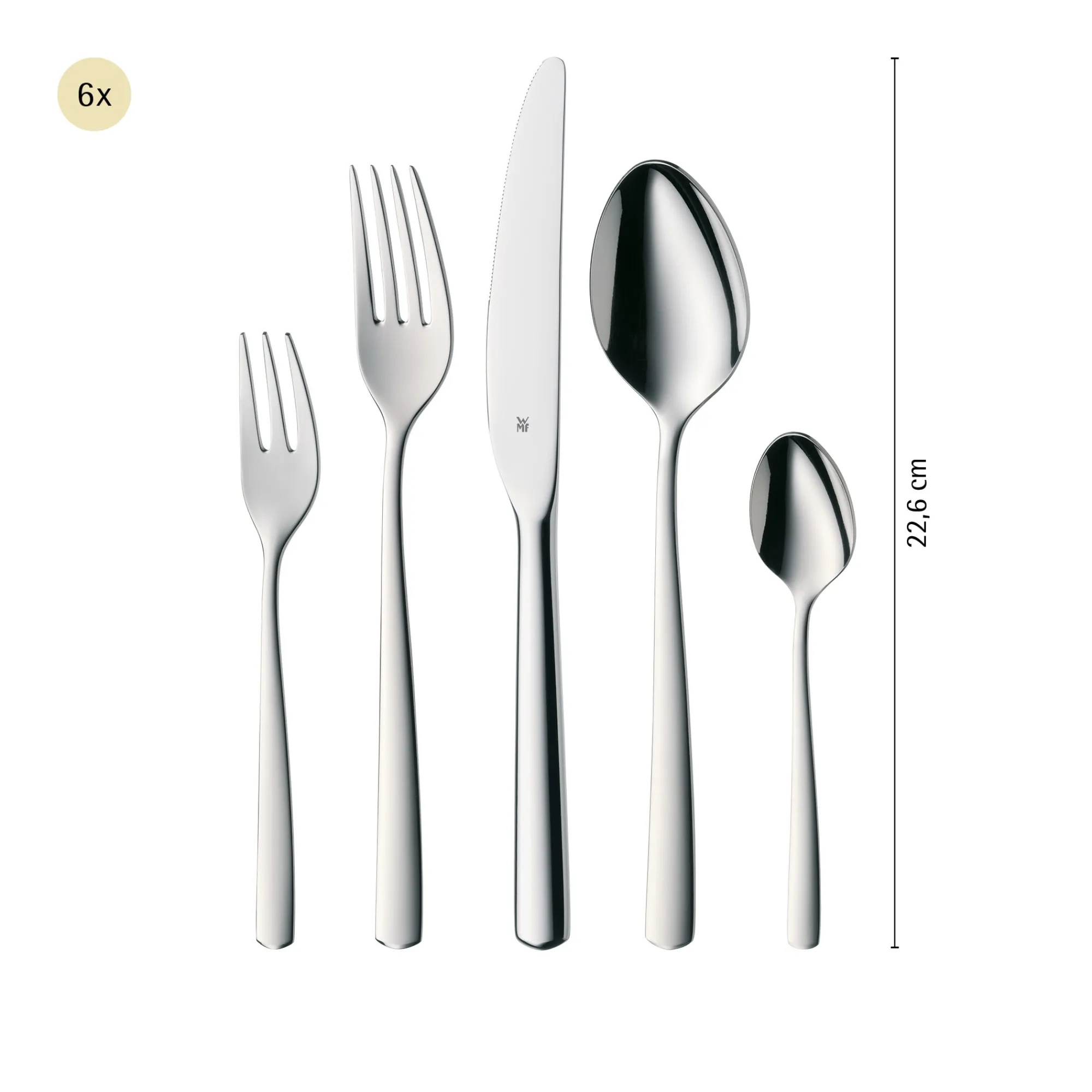 WMF Boston Besteck-Set, 30-teilig, Cromargan®| Besteck-Sets
