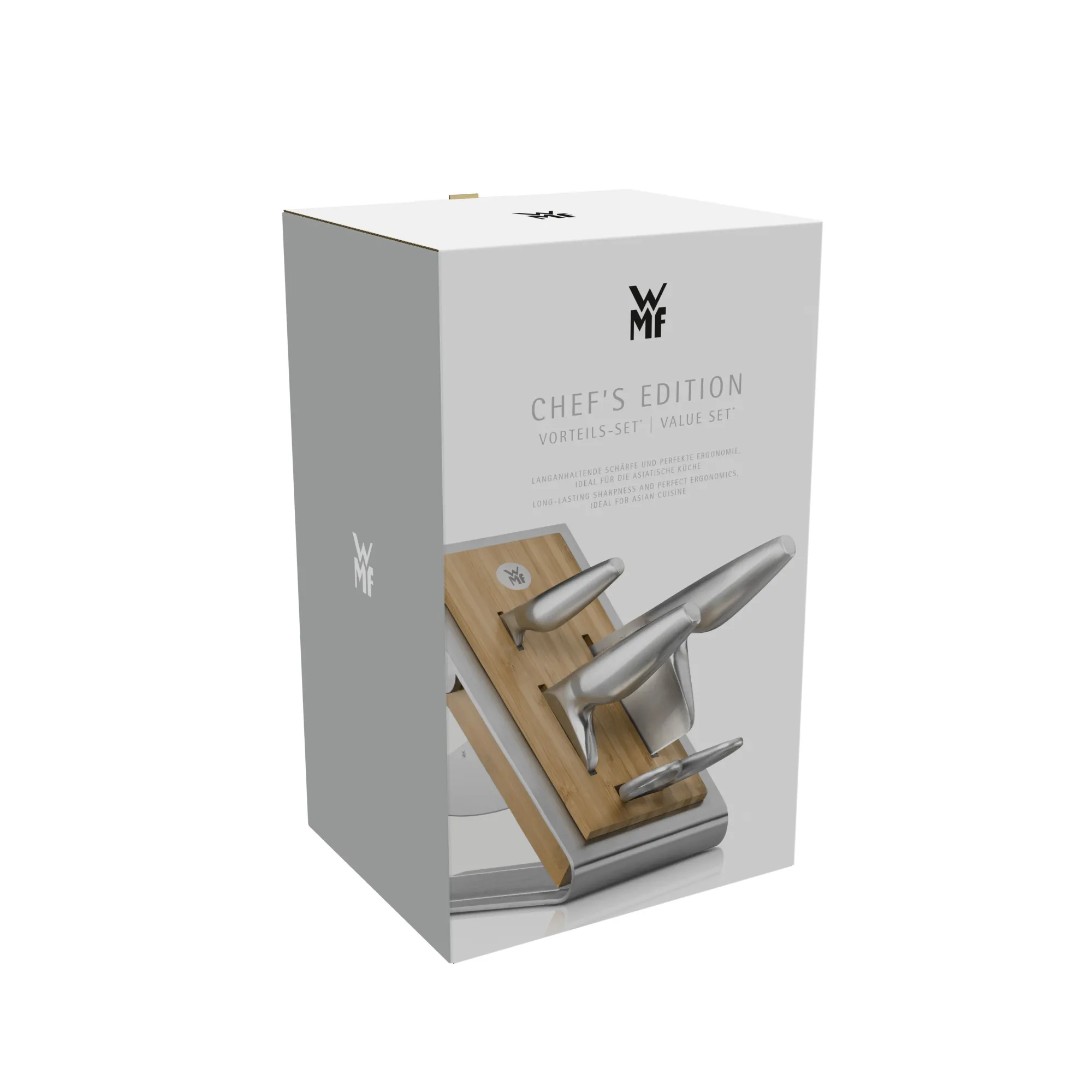 WMF Chef`s Edition Messer-Vorteils-Set* mit Messerblock für die asiatische Küche, 5-teilig| Messerblöcke|Messersets