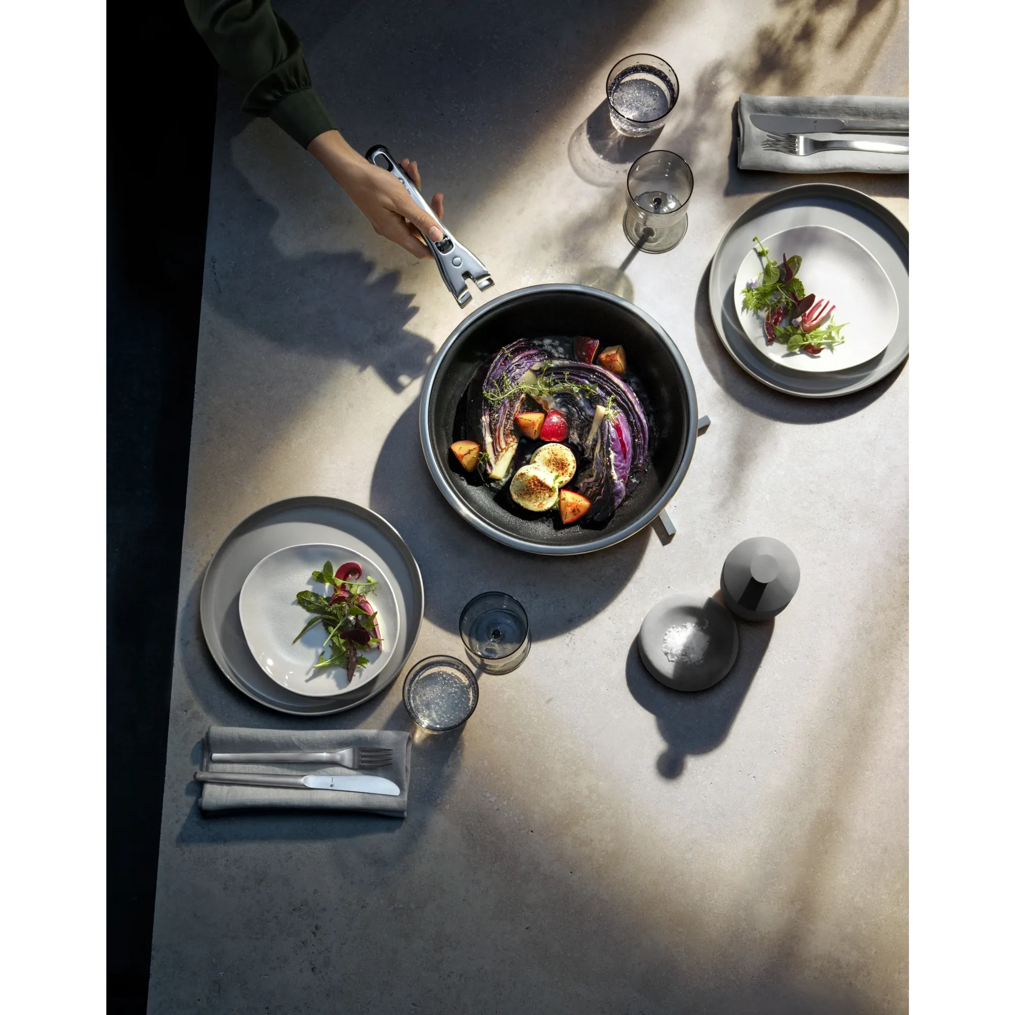 WMF Click&Serve Bratpfanne mit Antihaftversiegelung, 20 cm| Induktionspfannen|Bratpfannen