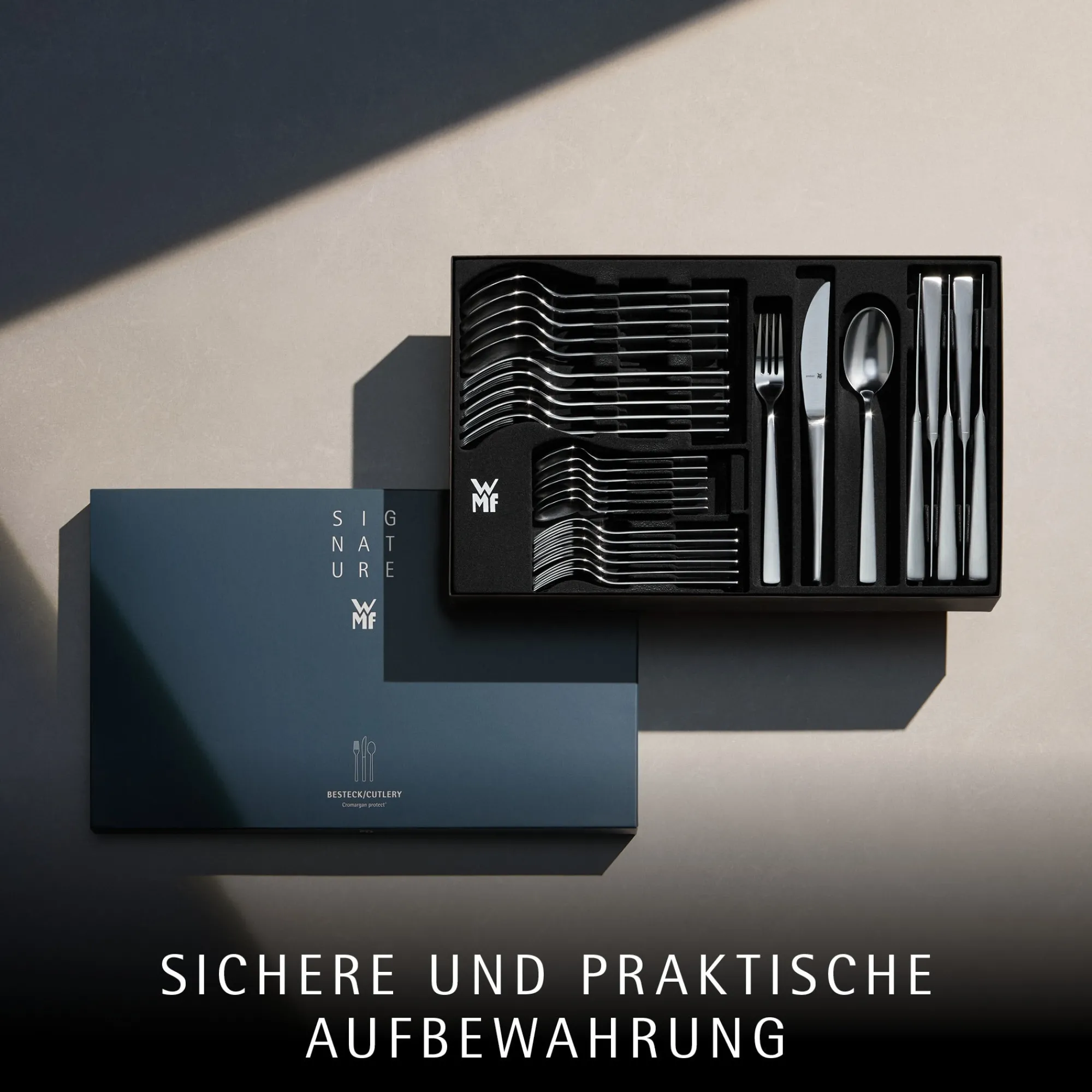 WMF Corvo Besteck-Set, 30-teilig, Cromargan protect®| Besteck-Sets