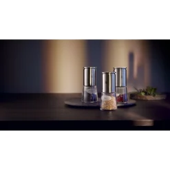 WMF De Luxe Gewürzmühlen-Set, 3-teilig| Salz- & Pfeffermühlen|Gewürzmühlen