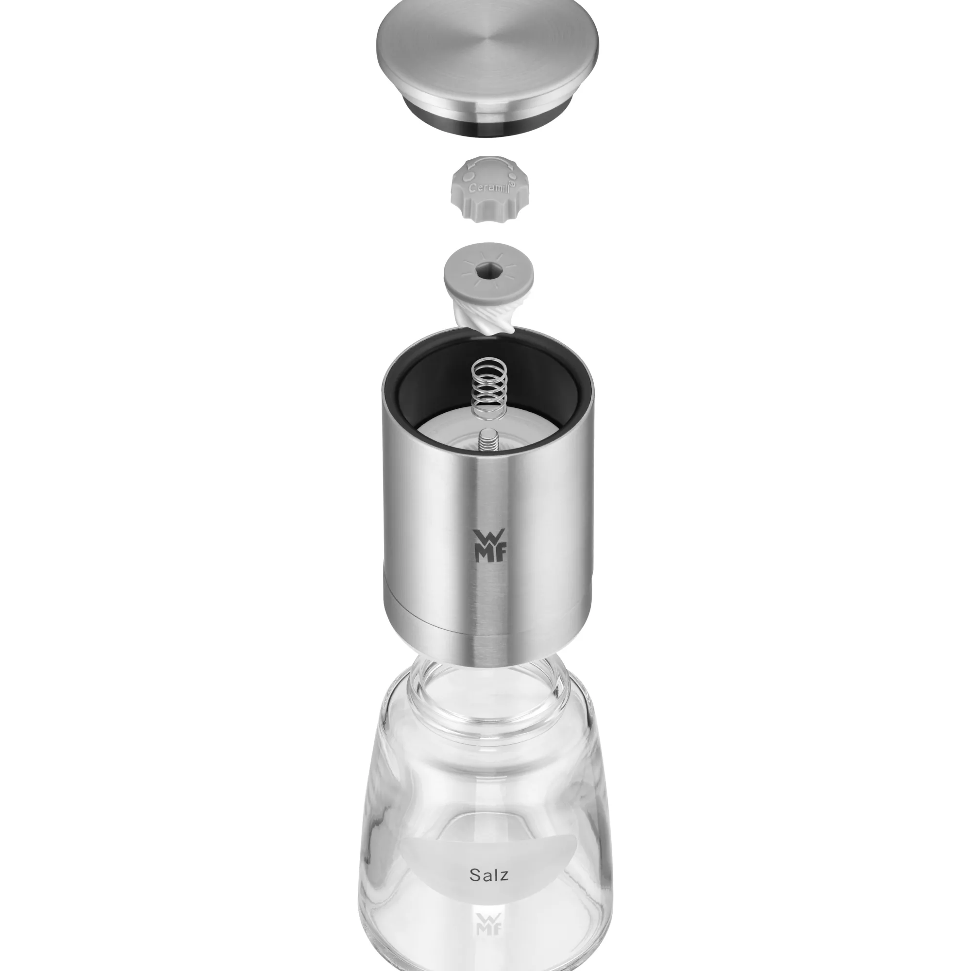 WMF De Luxe Gewürzmühlen-Set, 2-teilig| Salz- & Pfeffermühlen|Gewürzmühlen