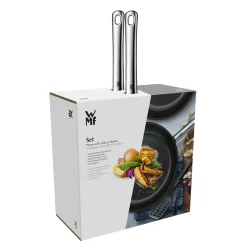WMF Devil Bratpfannen-Set, 3-teilig, 24 cm + 28 cm + Pfannenwender| Küchenutensilien|Induktionspfannen
