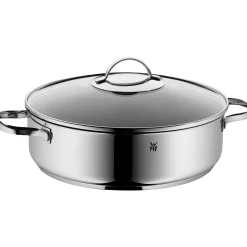 WMF Devil Servier-Schmorpfanne mit Glasdeckel, 28 cm| Schmorpfannen|Pfannen Mit Deckel