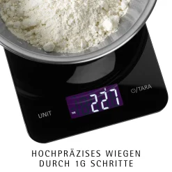 WMF Digitale Küchenwaage, Schwarz, 23 x 15 cm| Backutensilien|Küchenwaagen
