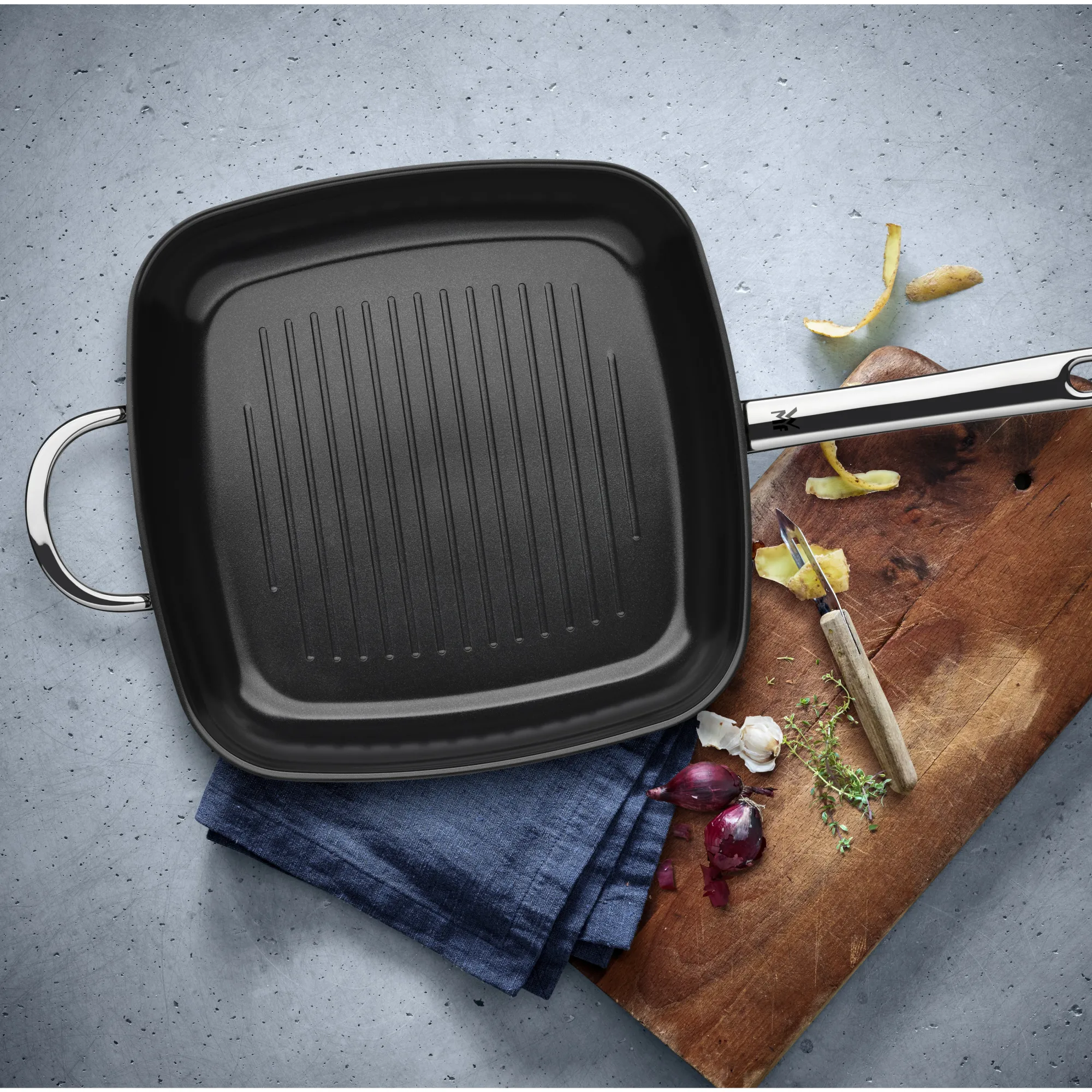 WMF Durado Grillpfanne, 28 x 28 cm| Induktionspfannen|Grillpfannen