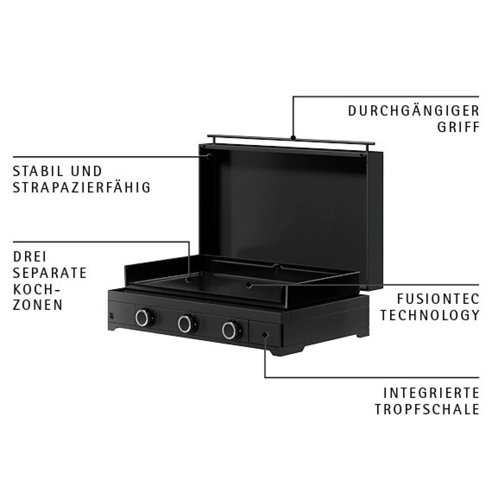 WMF Edition One Plancha-Set, 75 cm, Gas| Plancha Grills