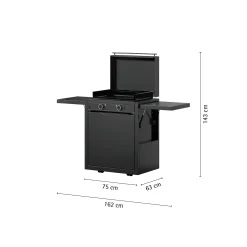 WMF Edition One Plancha-Set mit Wagen, 60 cm, elektrisch| Plancha Grills