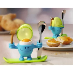 WMF Eierbecher McEgg mit Löffel, Blau| Eierbecher