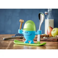 WMF Eierbecher McEgg mit Löffel, Blau| Eierbecher