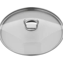 WMF Ersatz-Glasdeckel mit eckigem Griff, 24 cm| Pfannendeckel