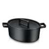 WMF Flavour Bräter oval, 33 x 26 cm, Black| Bräter & Schmortöpfe