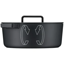 WMF Flavour Bräter oval, 33 x 26 cm, Black| Bräter & Schmortöpfe