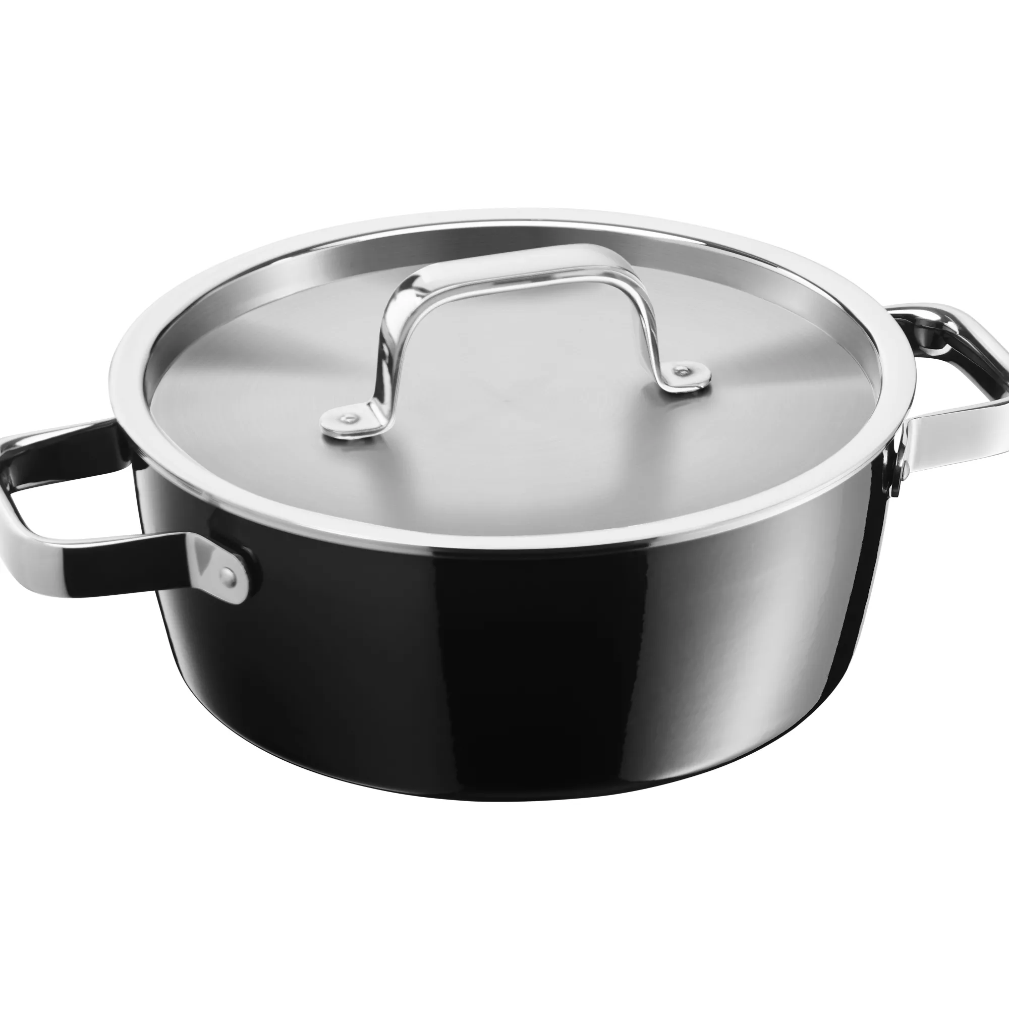 WMF Fusiontec Aromatic Bratentopf mit Deckel, 22 cm, Black| Bratentöpfe