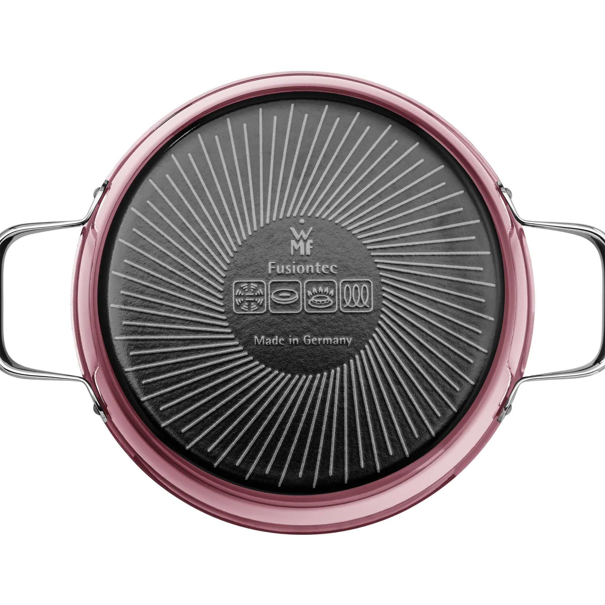WMF Fusiontec Aromatic Bratentopf, 22 cm, Rose Quartz| Bratentöpfe