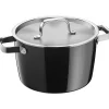 WMF Fusiontec Aromatic Kochtopf, 22 cm, Schwarz| Kochtöpfe|Induktionstöpfe