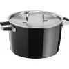 WMF Fusiontec Aromatic Kochtopf, 24 cm, Black| Kochtöpfe|Induktionstöpfe