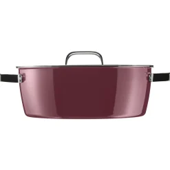 WMF Fusiontec Aromatic Schmortopf, 28 cm, Rose Quartz| Bräter & Schmortöpfe