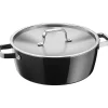 WMF Fusiontec Aromatic Schmortopf, 28 cm, Black| Bräter & Schmortöpfe