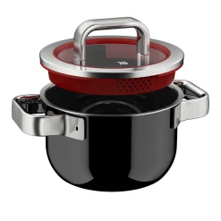WMF Fusiontec Function Pro, Kochtopf mit Deckel, 16 cm, Black| Kochtöpfe