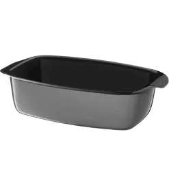 WMF Fusiontec Mineral Bräter mit Glasdeckel, rechteckig, 32 x 21 cm, Platinum| Bräter & Schmortöpfe