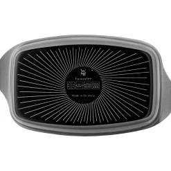 WMF Fusiontec Mineral Bräter mit Glasdeckel, rechteckig, 32 x 21 cm, Platinum| Bräter & Schmortöpfe