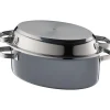 WMF Fusiontec Mineral Multi-Bräter mit Edelstahldeckel, 38 cm, Platinum| Bräter & Schmortöpfe