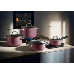 WMF Fusiontec Mineral Multi-Topf mit Glasdeckel, 22 cm, Rose Quartz| Kochtöpfe|Induktionstöpfe