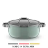 WMF Fusiontec Mineral Pro, Bratentopf mit Deckel, 24 cm, Eucalyptus Haze| Induktionstöpfe