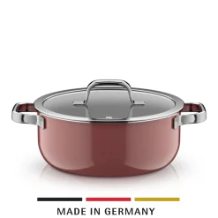 WMF Fusiontec Mineral Pro, Bratentopf mit Deckel, 24 cm, Rose Quartz| Induktionstöpfe
