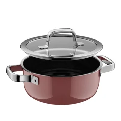 WMF Fusiontec Mineral Pro, Bratentopf mit Deckel, 20 cm, Rose Quartz| Induktionstöpfe