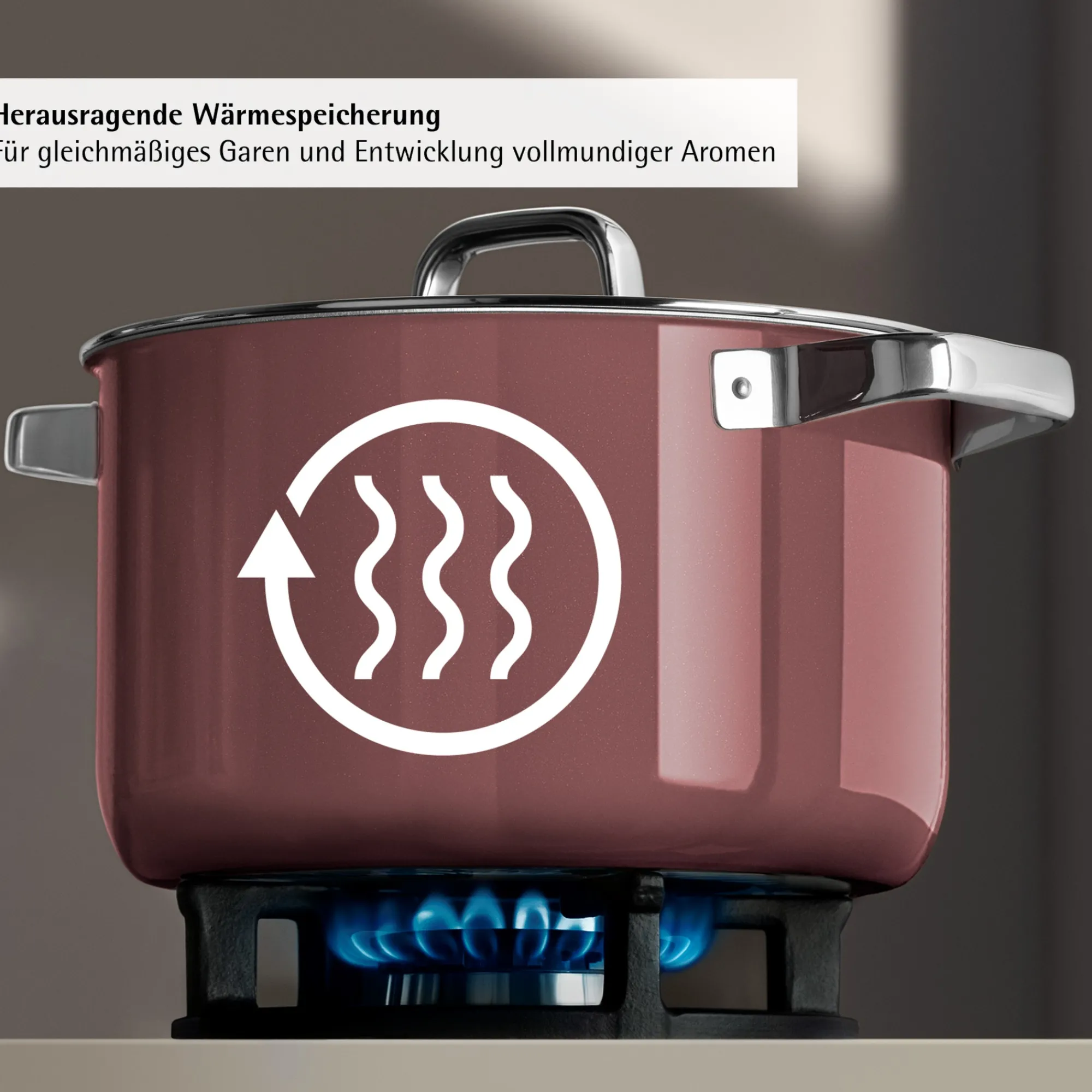 WMF Fusiontec Mineral Pro, Bratentopf mit Deckel, 20 cm, Rose Quartz| Induktionstöpfe