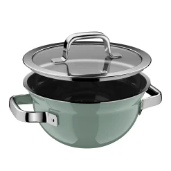WMF Fusiontec Mineral Pro, Kochschüssel mit Deckel, 20 cm, Eucalyptus Haze| Kochtöpfe