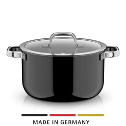 WMF Fusiontec Mineral Pro, Kochtopf mit Deckel, 24 cm, Black| Kochtöpfe