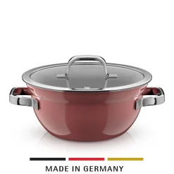 WMF Fusiontec Mineral Pro, Kochschüssel mit Deckel, 24 cm, Rose Quartz| Kochtöpfe