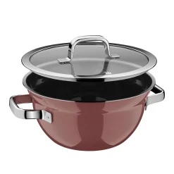 WMF Fusiontec Mineral Pro, Kochschüssel mit Deckel, 24 cm, Rose Quartz| Kochtöpfe