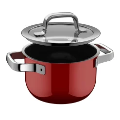 WMF Fusiontec Mineral Pro, Kochtopf mit Deckel, 16 cm, Passion Red| Kochtöpfe