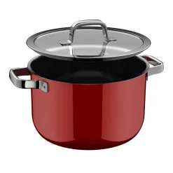 WMF Fusiontec Mineral Pro, Kochtopf mit Deckel, 24 cm, Passion Red| Kochtöpfe|Induktionstöpfe