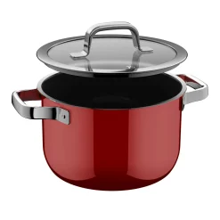 WMF Fusiontec Mineral Pro, Kochtopf mit Deckel, 20 cm, Passion Red| Kochtöpfe