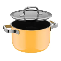 WMF Fusiontec Mineral Pro, Kochtopf mit Deckel, 20 cm, Mango Yellow| Kochtöpfe