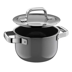 WMF Fusiontec Mineral Pro, Kochtopf mit Deckel, 16 cm, Platinum| Kochtöpfe|Induktionstöpfe